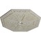 Ekena Millwork Spring Octagonal Medallion (Canopies up to 3"), 29 1/8"OD x 2 1/4"ID x 1 1/8"P, Pot of Cream Crackle CM30SPPCC - alternate 4